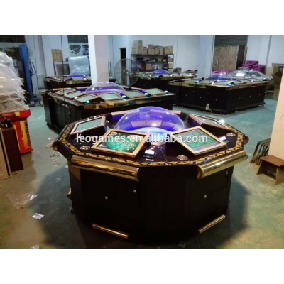 6 players 17 inch touch LCD Display casino roulette table machine roulette game machine